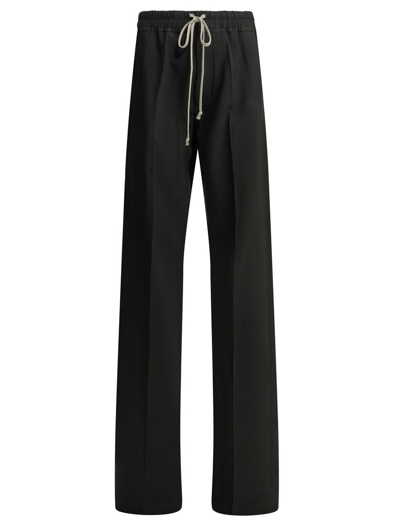 Rick Owens Rick Owens Dietrich Drawstring Parachute Pants Black - World Class Fashion