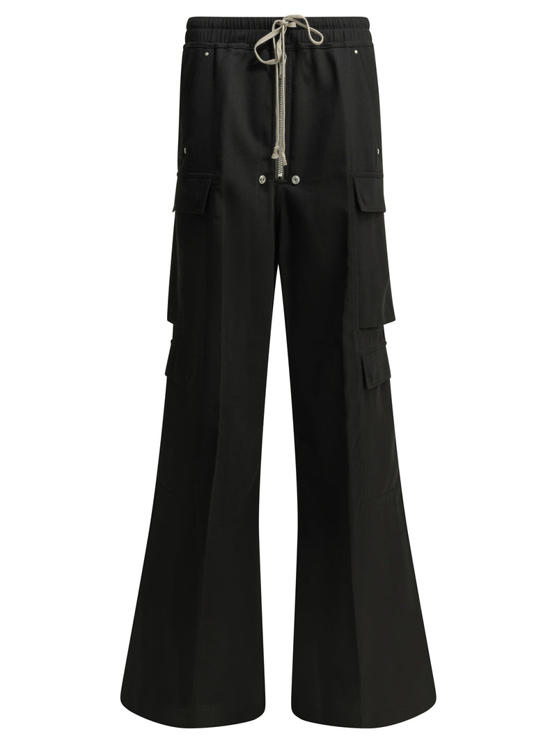 Rick Owens Rick Owens Belas Cargo Pants Black - World Class Fashion