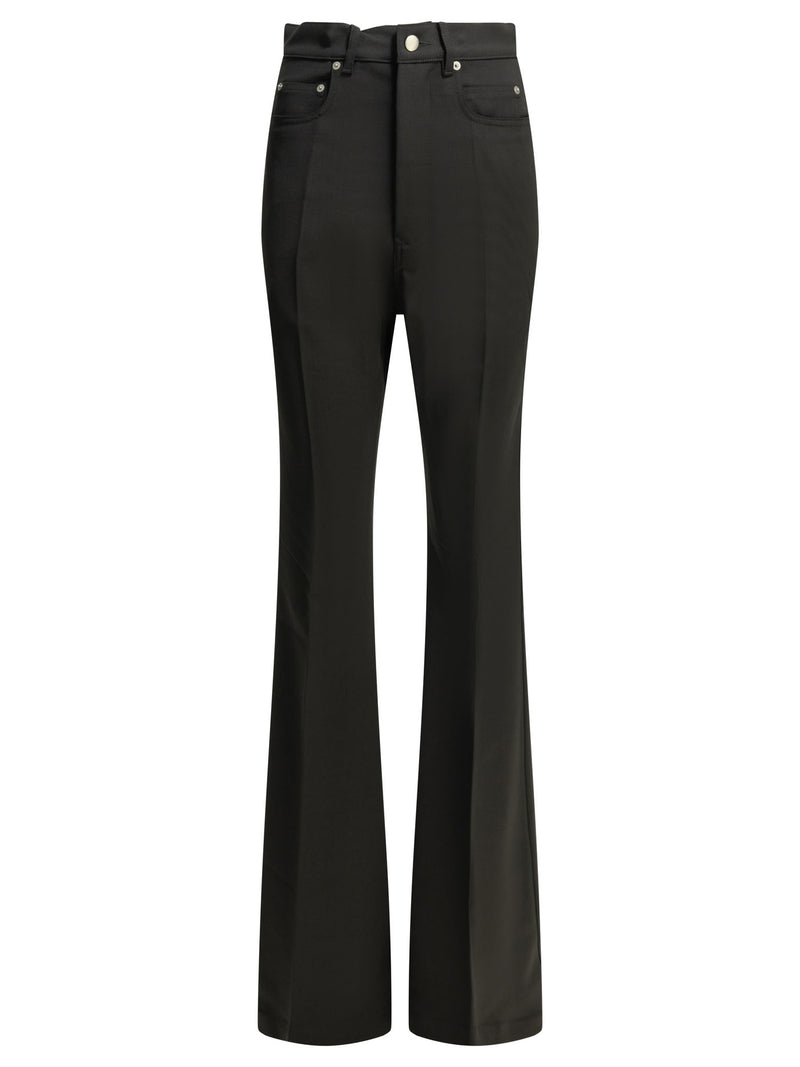 Rick Owens Rick Owens Bolan Flared Jeans Black - World Class Fashion