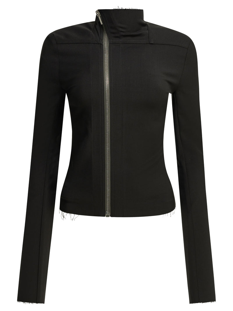 Rick Owens Rick Owens Gary Zipper Sweatshirt Black - World Class Fashion