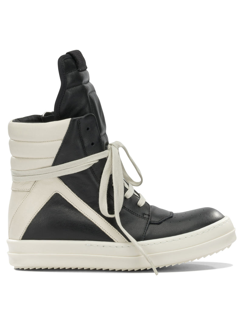Rick Owens Rick Owens Geobasket High-top Sneakers Black - World Class Fashion