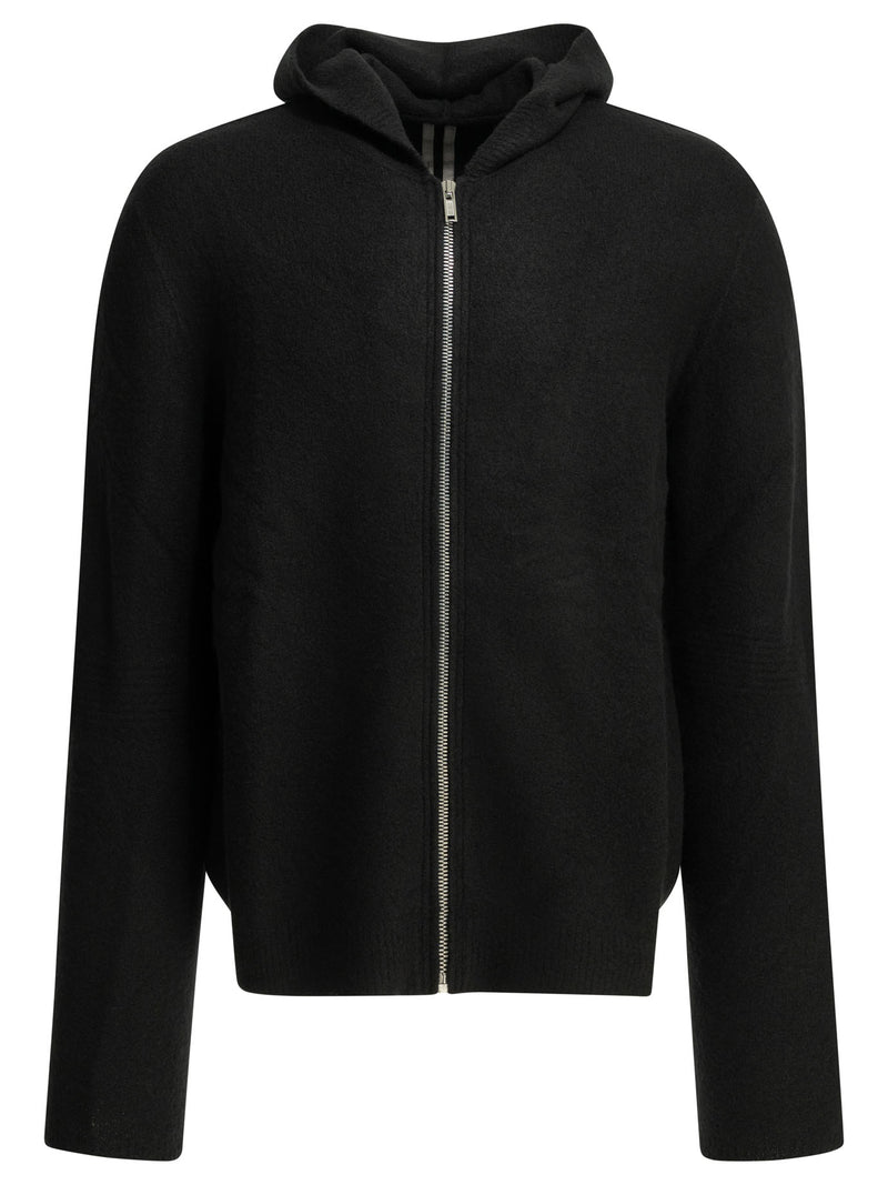 Rick Owens Rick Owens Zipper And Hooded Sweater - World Class Fashion