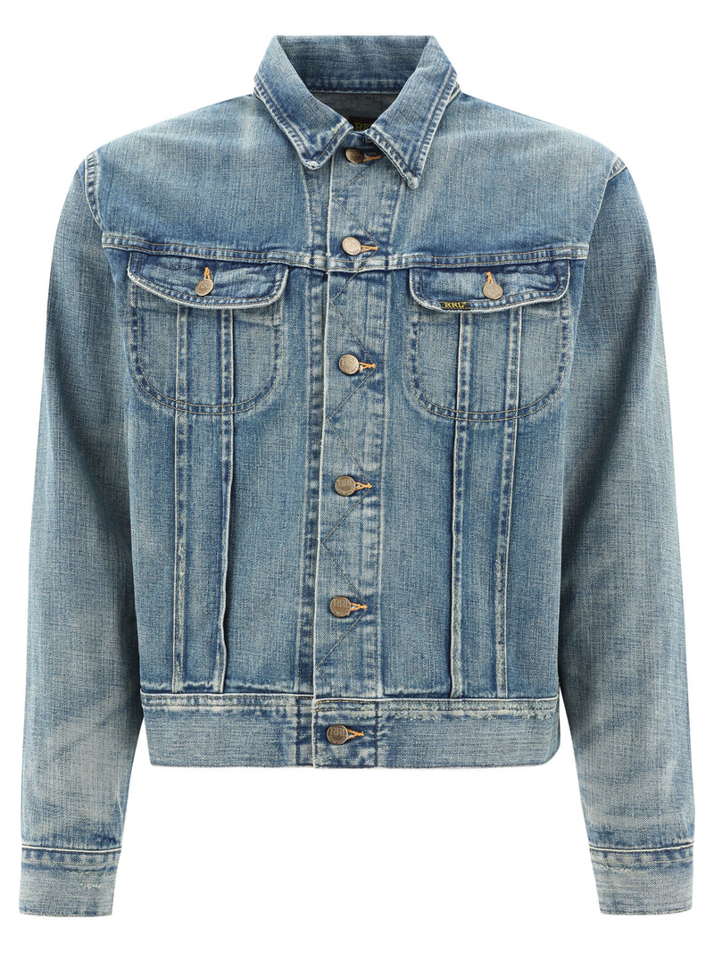 Rrl By Ralph Lauren Rrl By Ralph Lauren Leeland Indigo Denim Jacket Blue - World Class Fashion
