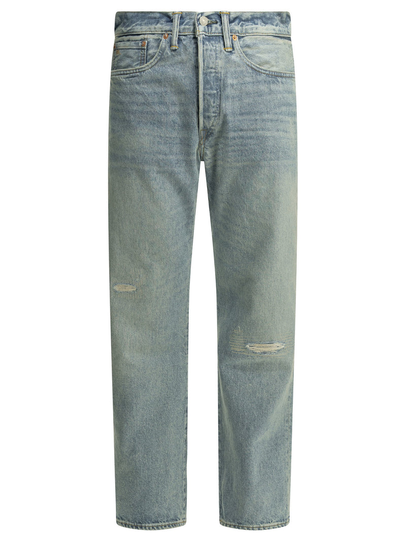 Rrl By Ralph Lauren Rrl By Ralph Lauren Bridgeway Wash Jeans Light Blue - World Class Fashion