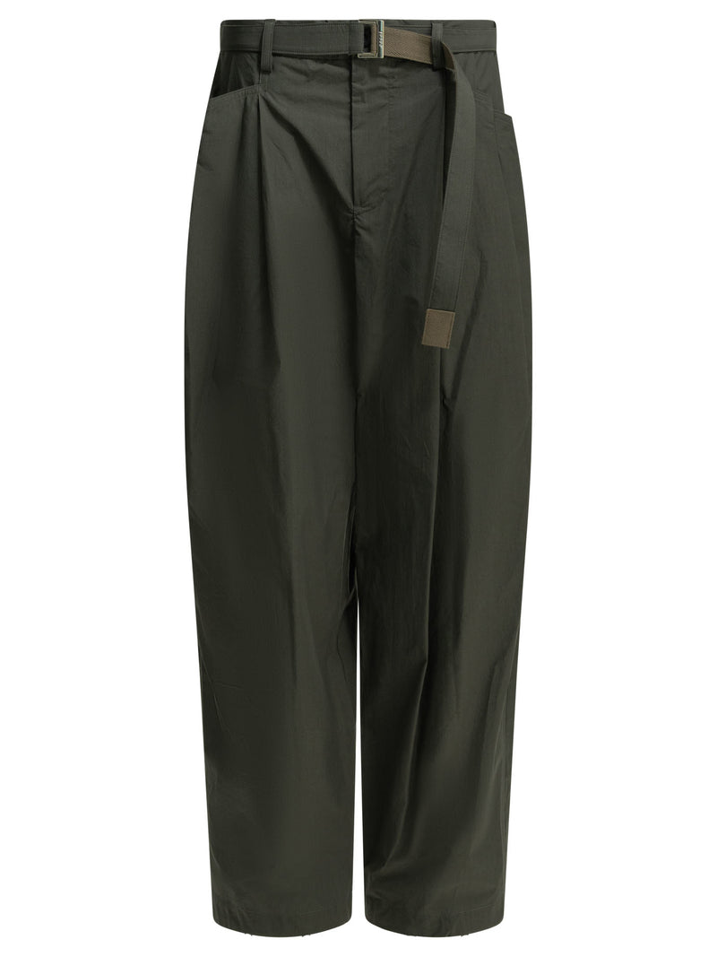 Sacai Sacai Typewriter Parachute Pants Green Men - World Class Fashion