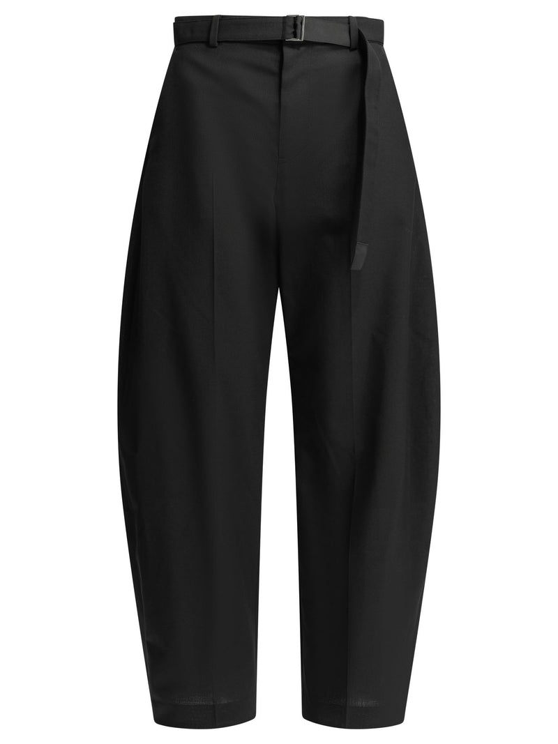Sacai Sacai Tailored Wool Pants Black Women - World Class Fashion