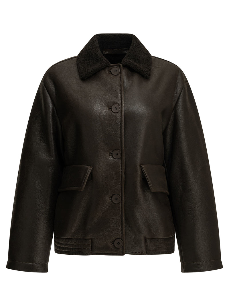 Salvatore Santoro Salvatore Santoro Shearling Jacket Dark Brown Women - World Class Fashion