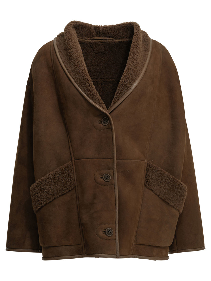 Salvatore Santoro Salvatore Santoro Shearling Jacket Brown Women - World Class Fashion