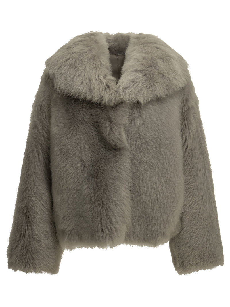 Salvatore Santoro Salvatore Santoro Shearling Jacket Grey Women - World Class Fashion