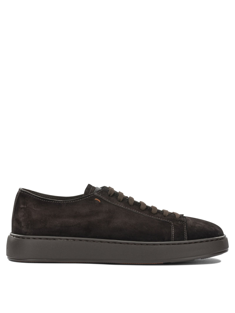 Santoni Santoni Damps Zapatillas Bajas Marrones Hombre - World Class Fashion
