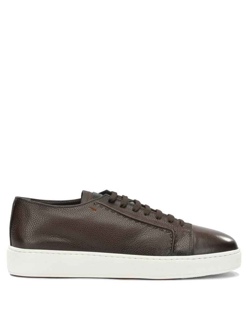 Santoni Santoni Low-top Leather Sneakers - World Class Fashion
