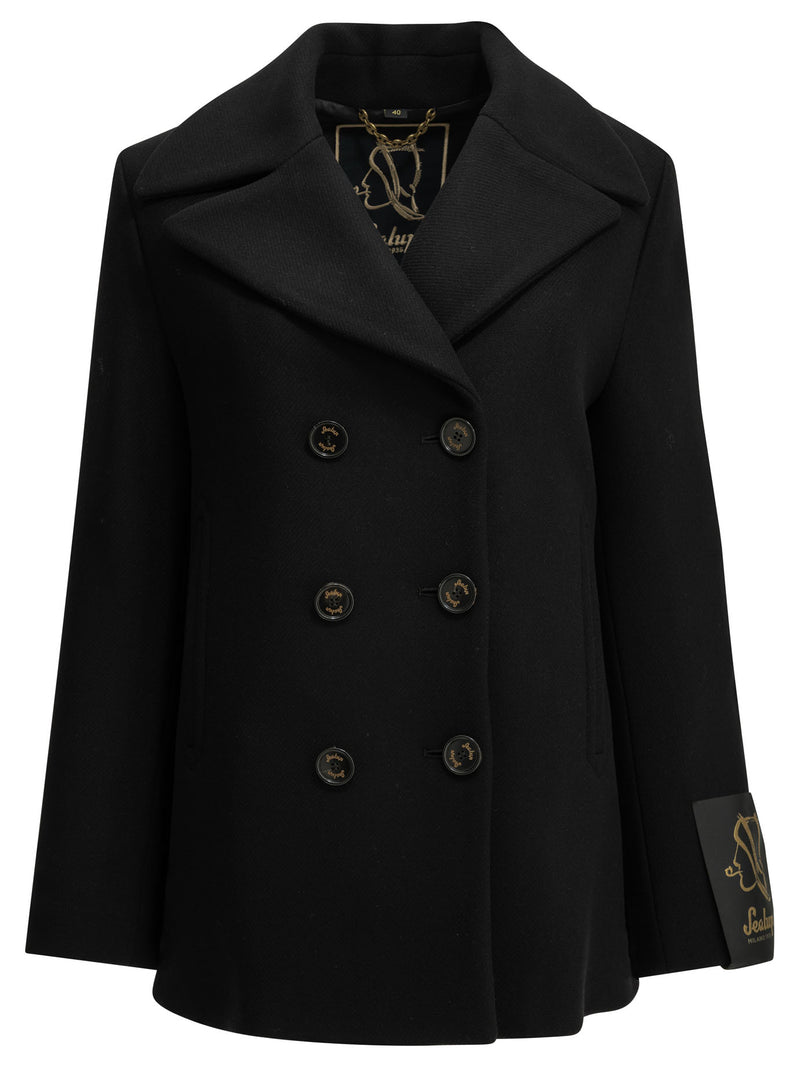 Sealup Sealup Wool Blend Jacket Black Women - World Class Fashion