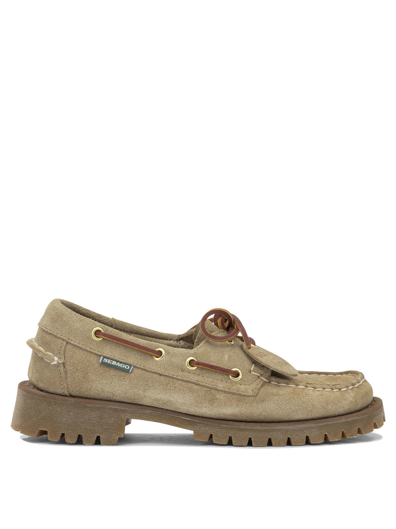 Sebago Sebago Ranger Artisan Lace-up Loafers Beige Women - World Class Fashion