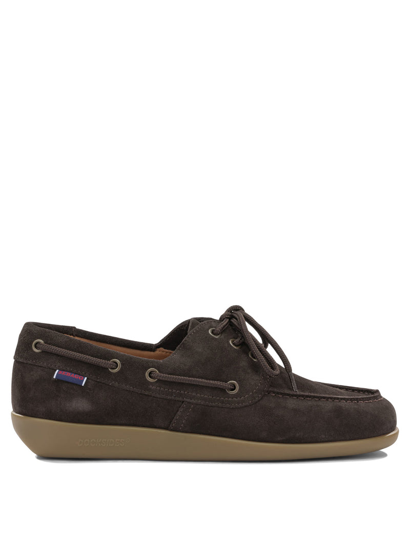 Sebago Sebago Gary Jobson Suede Lace-up Loafers Brown - World Class Fashion