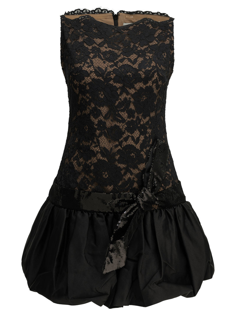 Self-portrait Self-portrait Short Balloon Dress Black - World Class Fashion