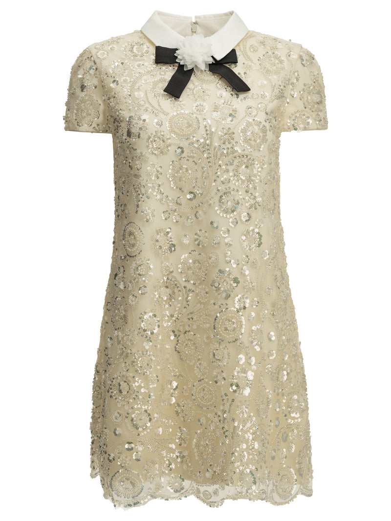 Self-portrait Self-portrait Short Sheath Dress White Women - World Class Fashion