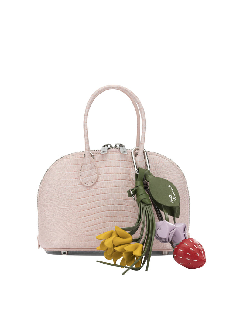 Self-portrait Bolso de mano pequeño de cuero Self-portrait Rosa - World Class Fashion