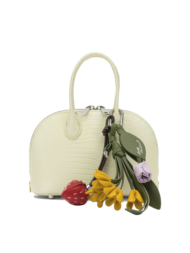 Self-portrait Bolso de mano pequeño de piel Self-portrait amarillo - World Class Fashion
