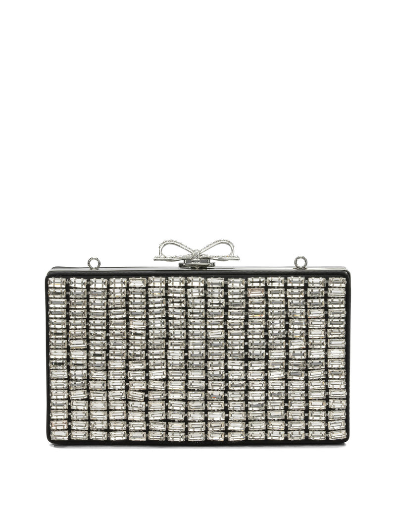 Self-portrait Self-portrait Crystal Clutch Bag Silver Women - World Class Fashion