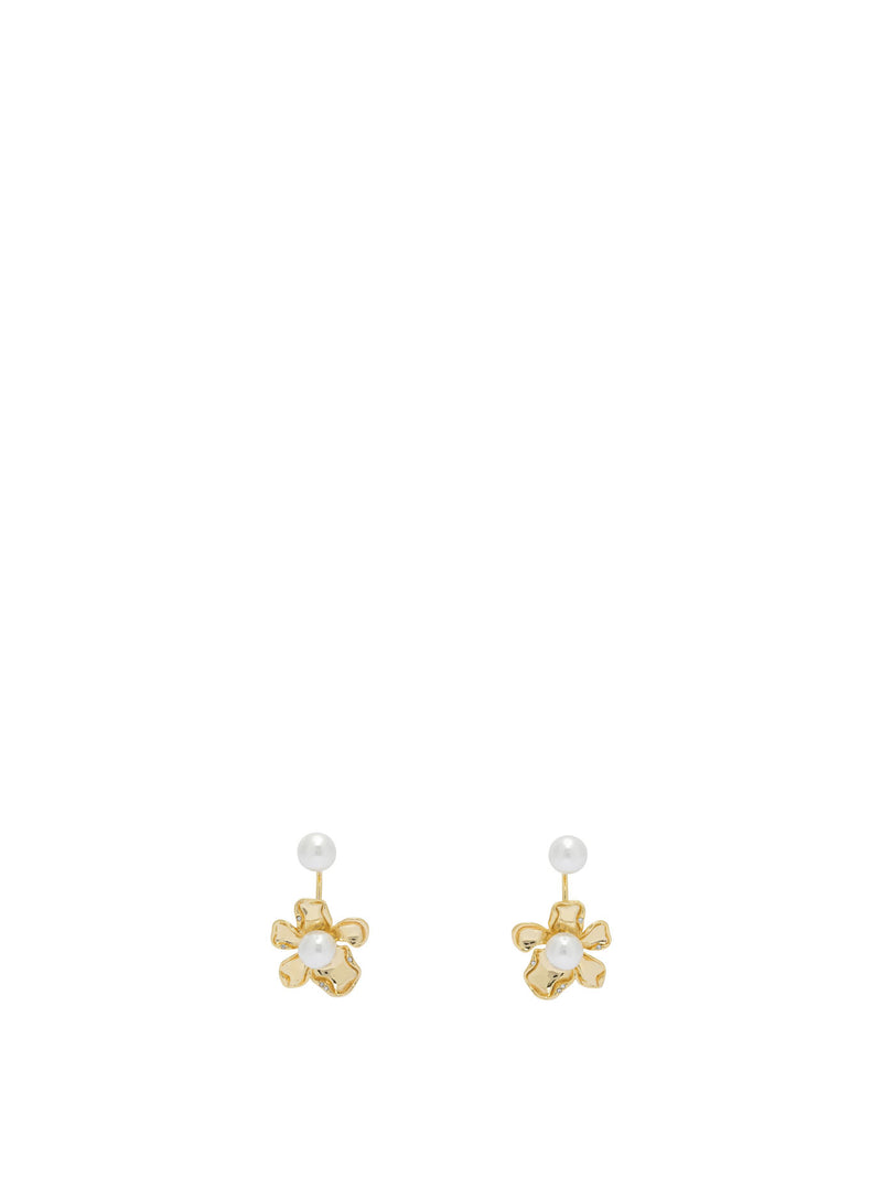Self-portrait Self-portrait Earrings with Pearls Gold - World Class Fashion