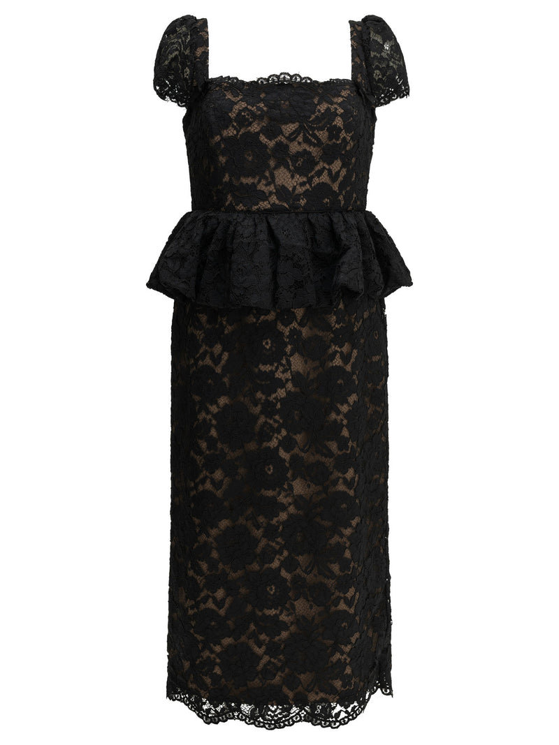 Self-portrait Self-portrait Midi Sheath Dress Black Women - World Class Fashion