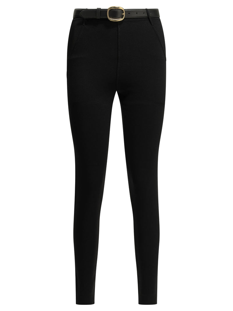 Self-portrait Self-portrait Knit Leggings Black Women - World Class Fashion