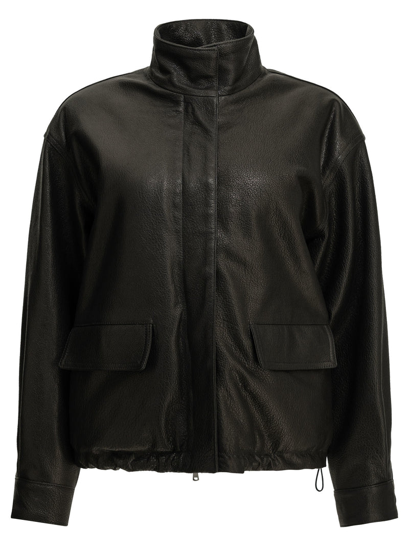 Semper Semper Nappa Leather Jacket Brown Women - World Class Fashion