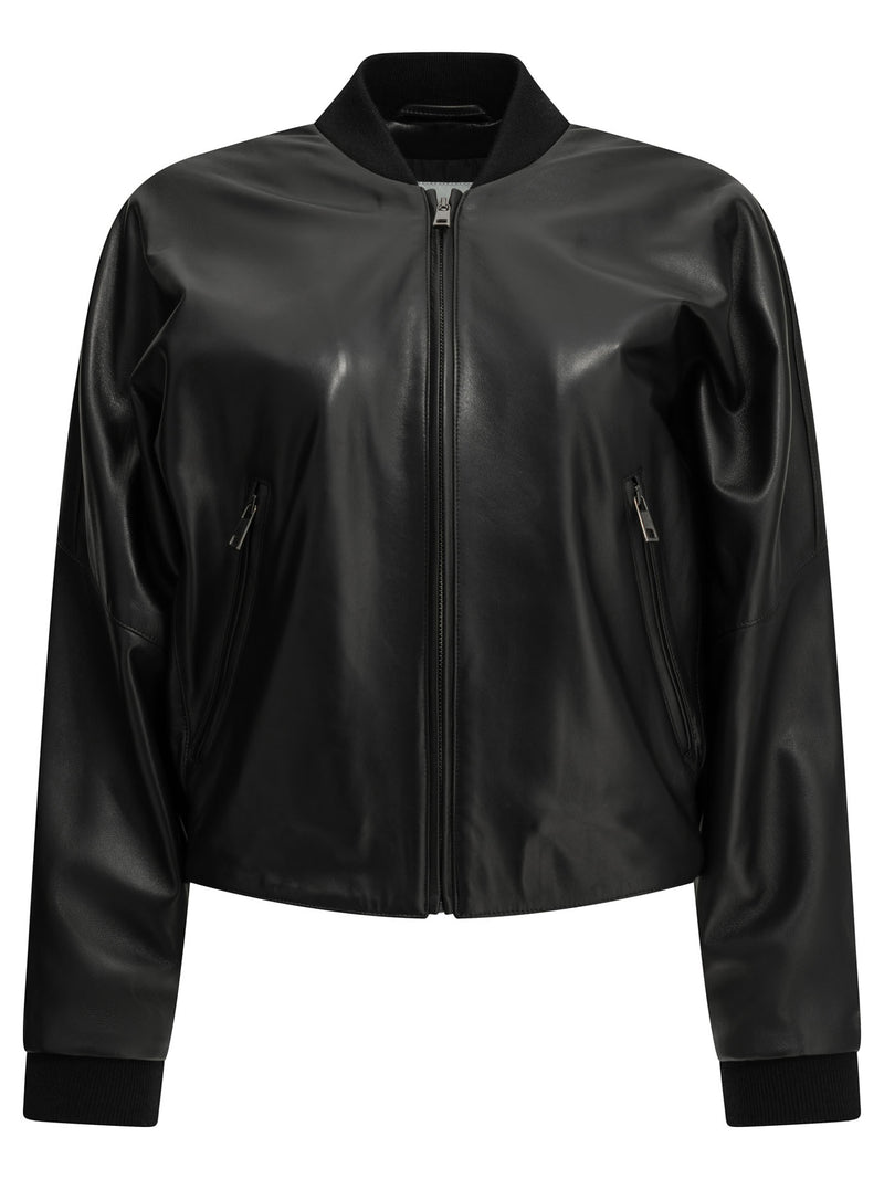 Semper Semper Nappa Leather Jacket Black Women - World Class Fashion