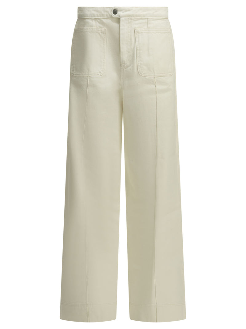 Soeur Soeur Harry Wide-leg Jeans White - World Class Fashion
