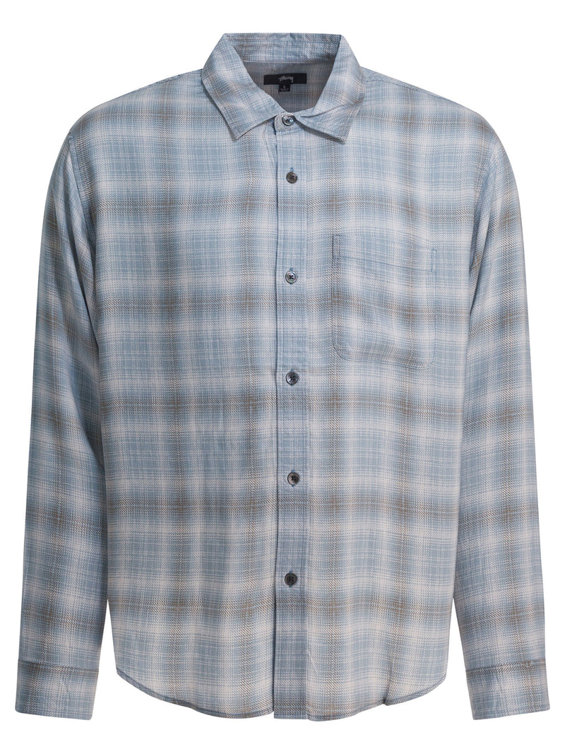 Stüssy Stüssy Men Tencel Shirt Light Blue - World Class Fashion
