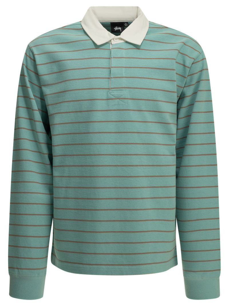 Stüssy Stüssy Men Polo Shirt Light Blue - World Class Fashion