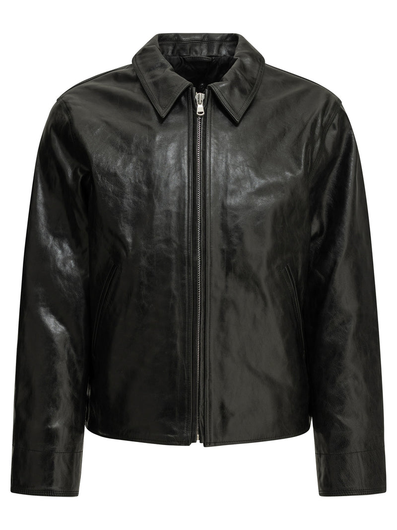 Stüssy Stüssy Leather Jacket Black Men - World Class Fashion