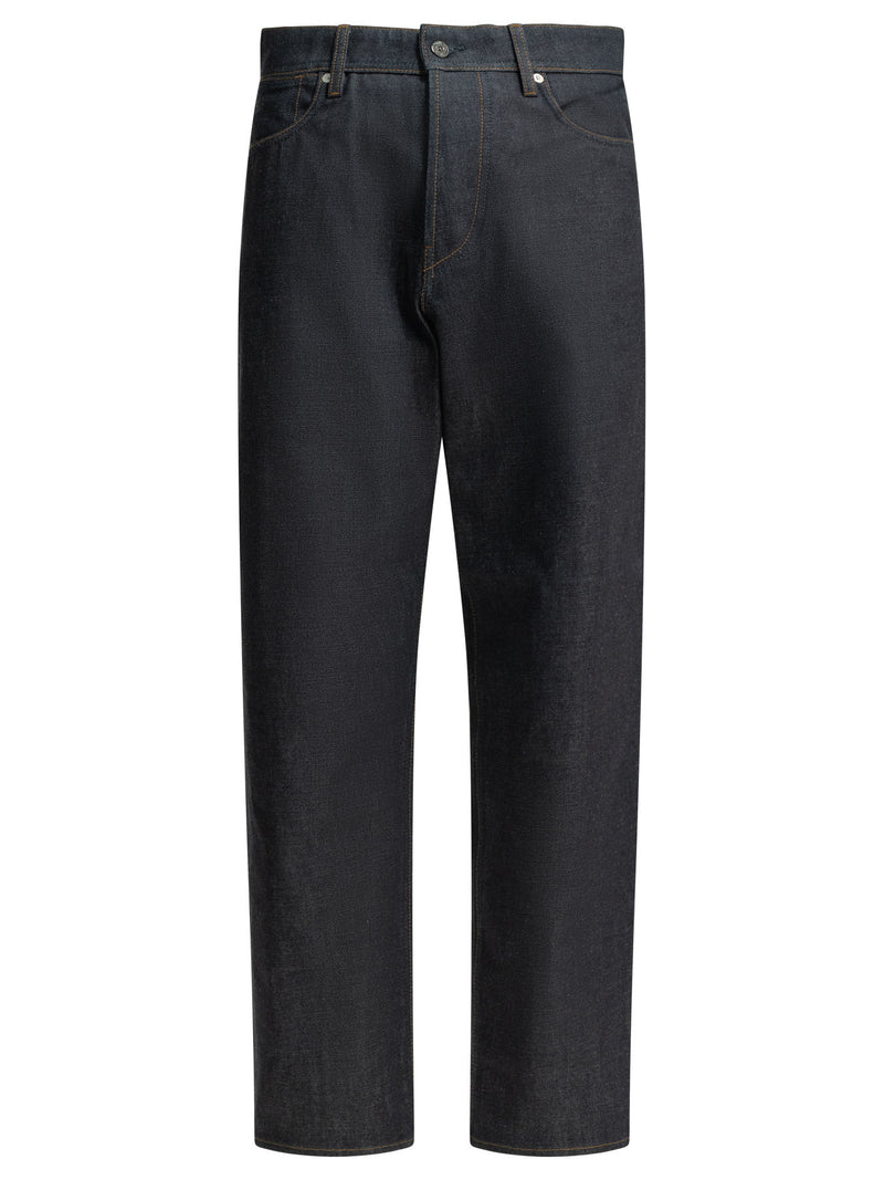 Stone Island Stone Island Denim Raw Straight-Leg Jeans Blue - World Class Fashion