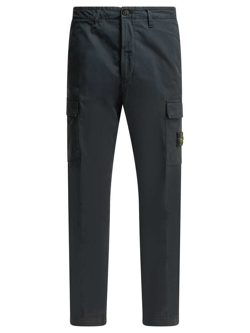 Stone Island Stone Island Stretch Organic Cotton Twill Cargo Pants - World Class Fashion