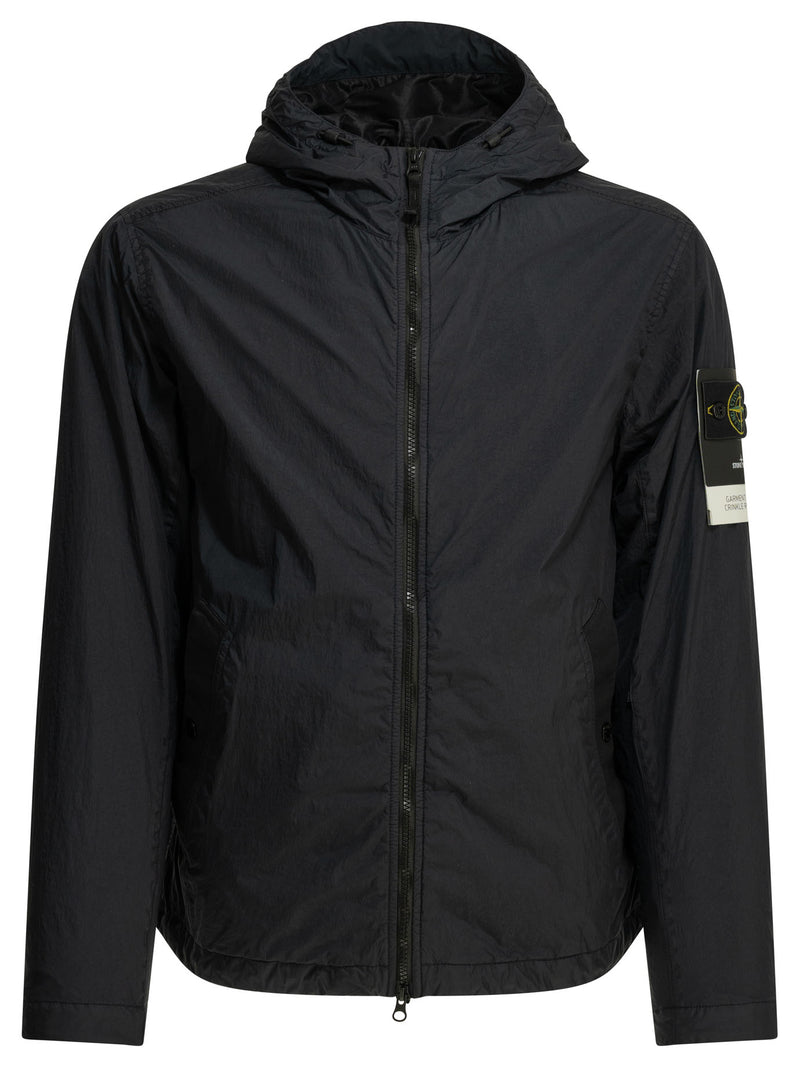 Stone Island Stone Island Crinkle Reps Ny Windbreaker Jacket Blue - World Class Fashion