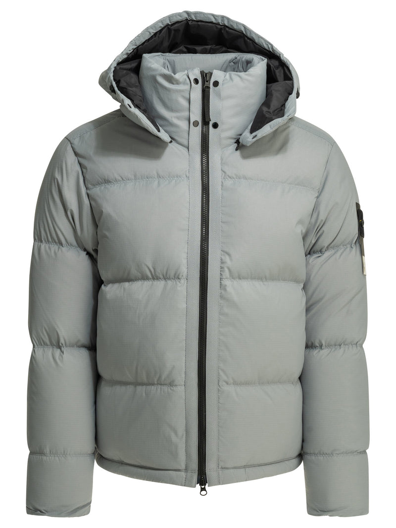 Stone Island Stone Island Matt Ripstop Cordura Down Jacket Grey - World Class Fashion