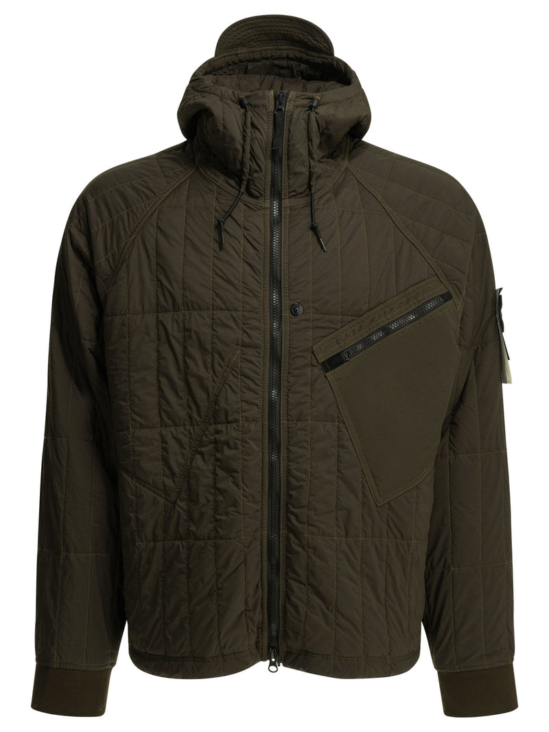 Stone Island Stone Island Ultralight Nylon Quilted Jacket Brown - World Class Fashion