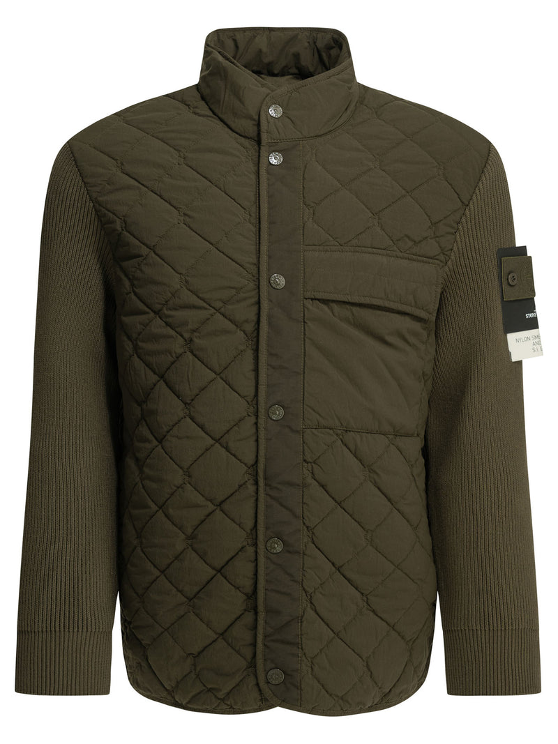 Stone Island Stone Island Quilted Jacket Green Men - World Class Fashion