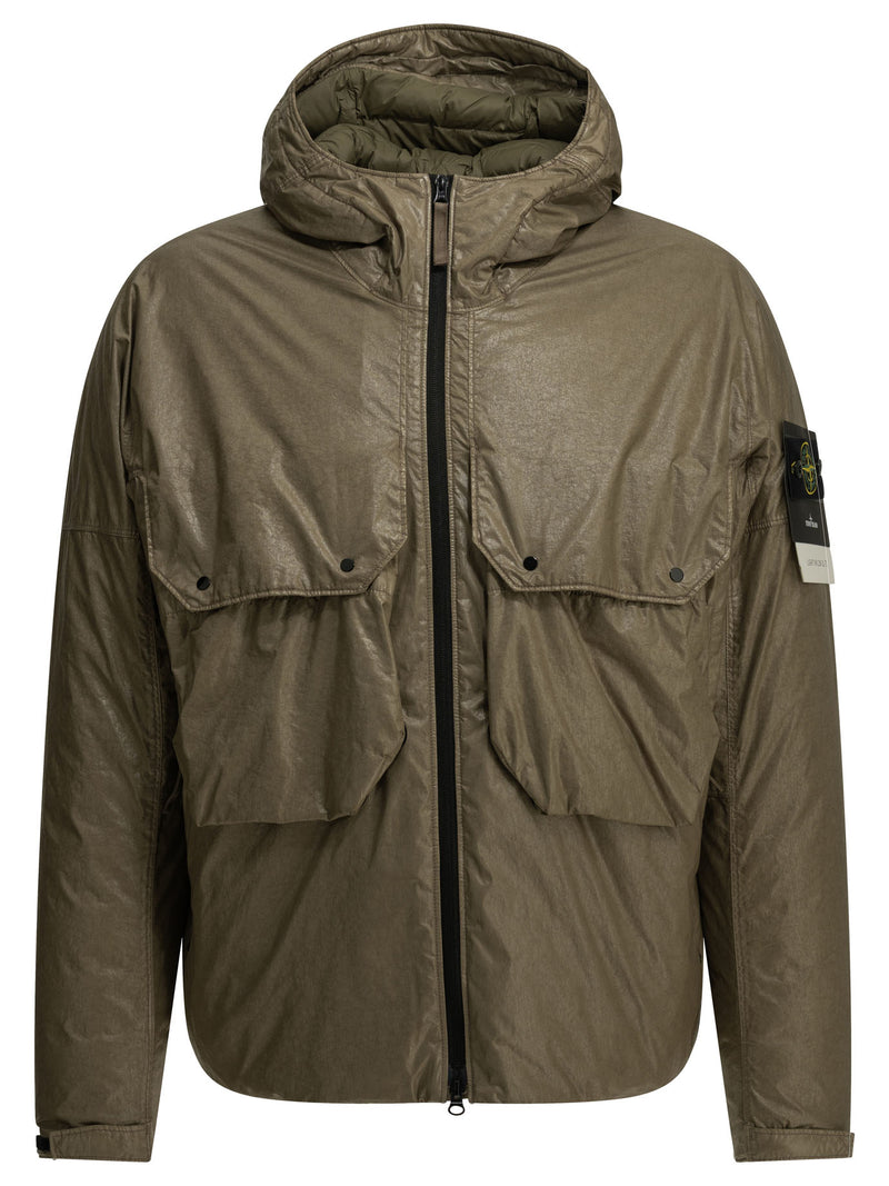 Stone Island Stone Island Light Nylon 3L-TC Short Down Jacket Green - World Class Fashion