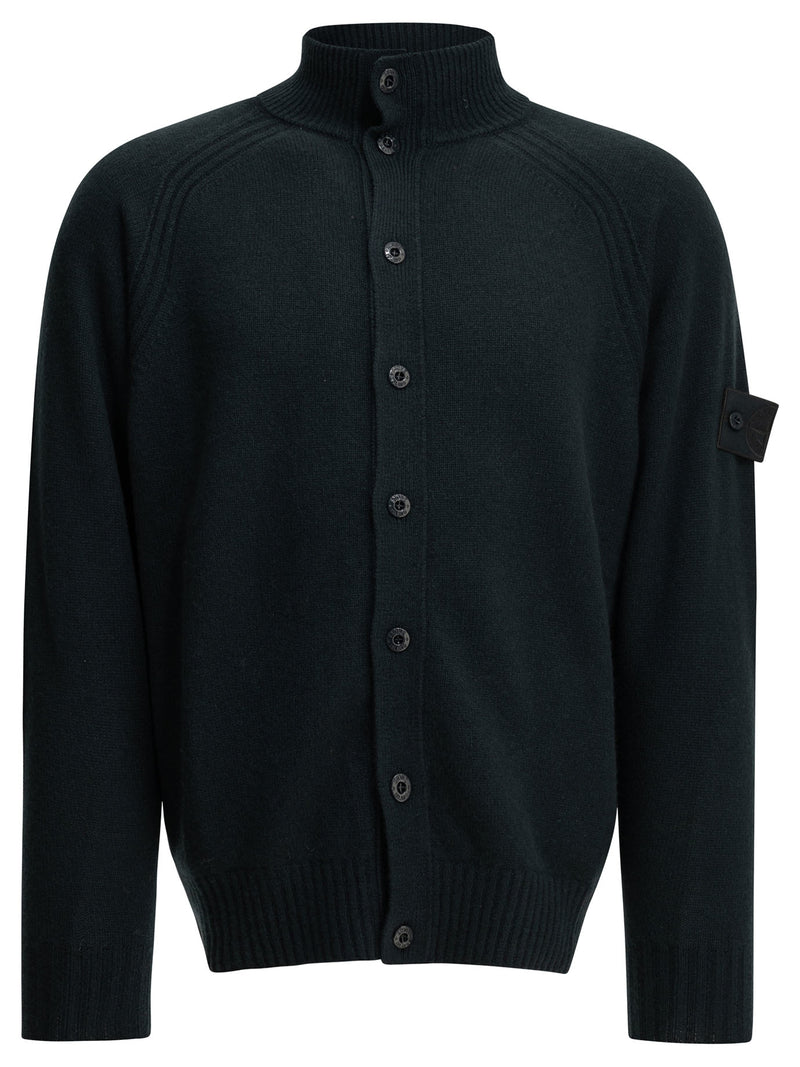 Stone Island Stone Island Cashmere Cardigan Blue Men - World Class Fashion