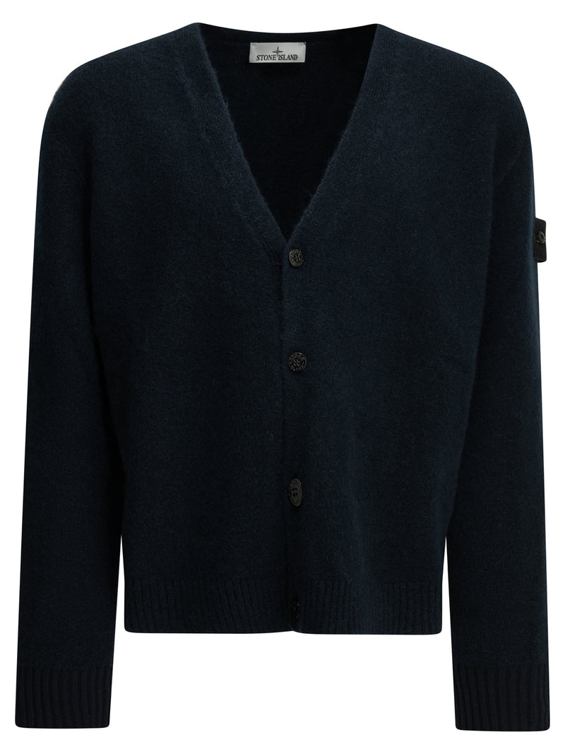 Stone Island Stone Island Alpaca-blend Cardigan Blue Men - World Class Fashion