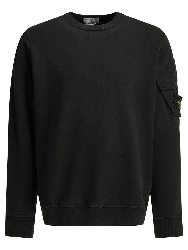 Stone Island Stone Island Crewneck Sweatshirt Black Men - World Class Fashion