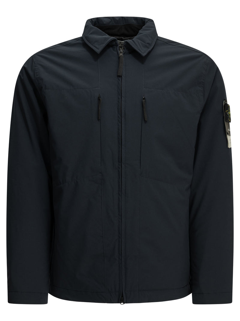 Stone Island Stone Island Soft Shell Padded Jacket Blue Men - World Class Fashion