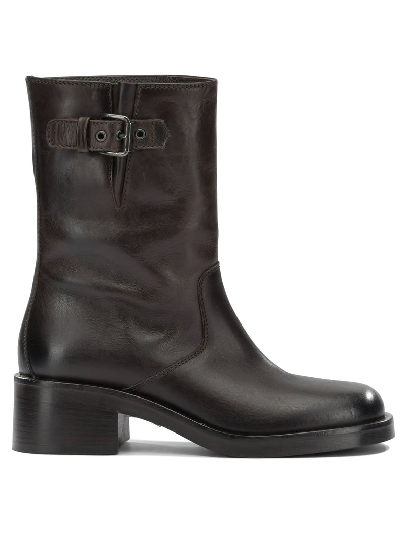 Strategia Strategia A5465BOSTON Botas de Cuero Marrón Oscuro para Mujer - World Class Fashion