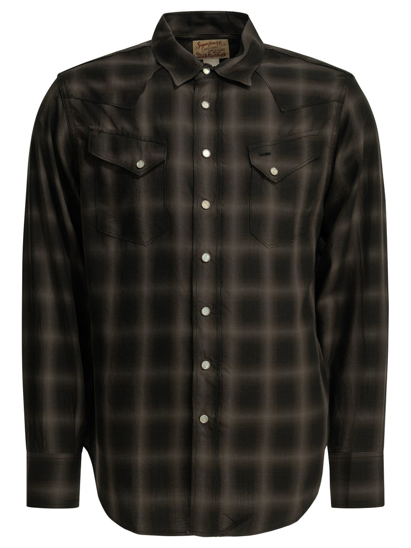 Sugar Cane Sugar Cane SC29688119 Plaid Shirt Brown Men - World Class Fashion
