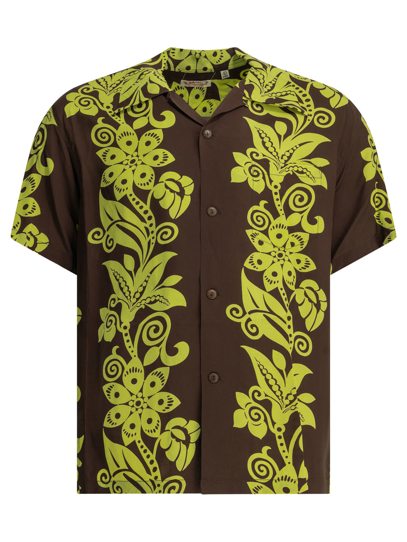 Sun Surf Sun Surf Pictograph Flower Shirt Green - World Class Fashion