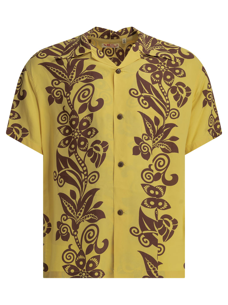 Sun Surf Sun Surf Pictograph Flower Shirt Yellow - World Class Fashion