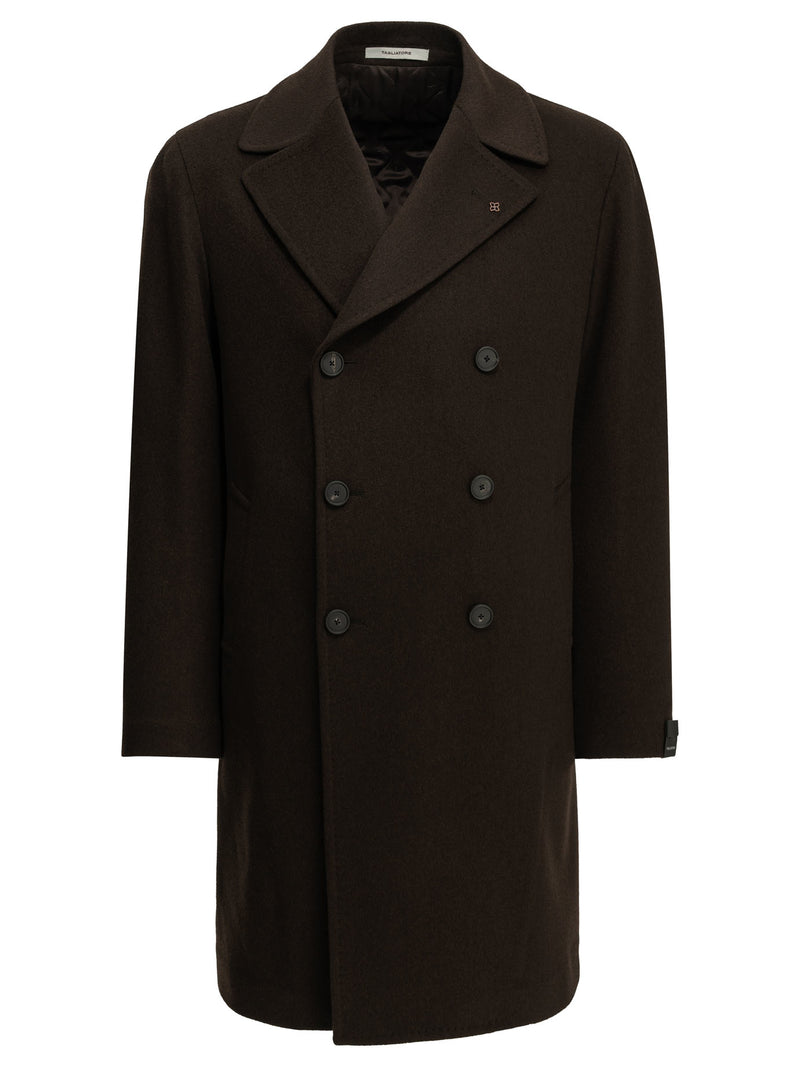 Tagliatore Tagliatore Bruce Long Coat Brown Men - World Class Fashion