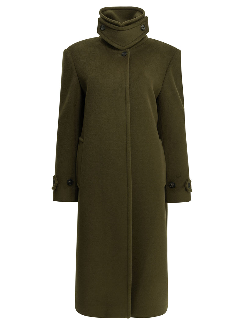 Tagliatore Tagliatore Bethany Long Coat Green Women - World Class Fashion