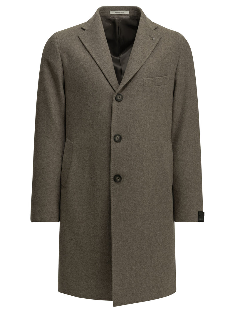 Tagliatore Tagliatore Bruce Long Coat Beige - World Class Fashion
